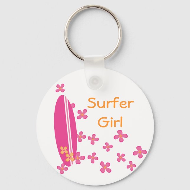 Surfer Girl Key Ring (Front)