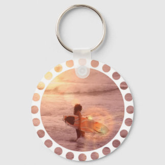 Surfer Girl Keychain