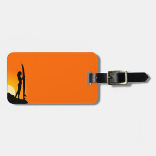 Surfer Girl Luggage Tag
