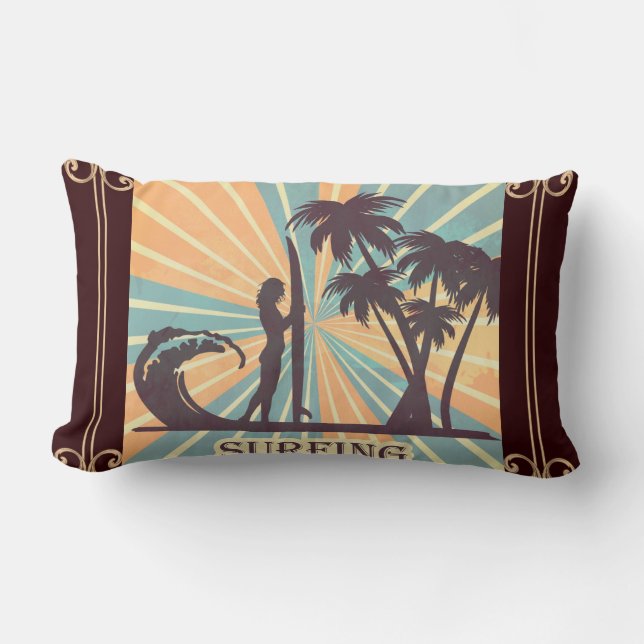 Surfer Girl Lumbar Cushion (Front)