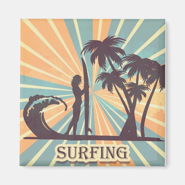 Surfer Girl Magnet (Front)