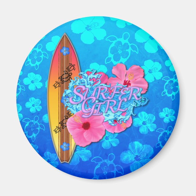 Surfer Girl Magnet (Front)