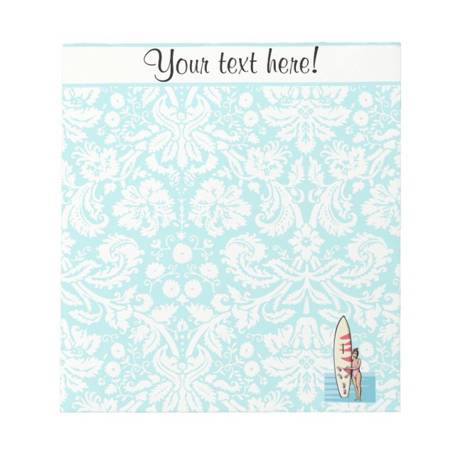 Surfer Girl Notepad (Front)