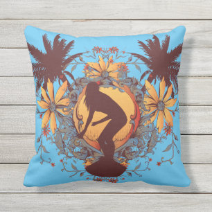 Surfer Girl Outdoor Cushion