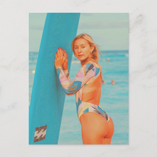 Surfer Girl Postcard (Front)