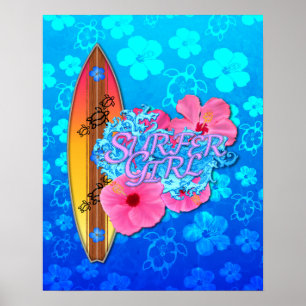 Surfer Girl Poster