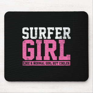 Surfer Girl Surfing Gift Mouse Pad