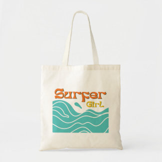 Surfer girl surfing gifts women tote bag