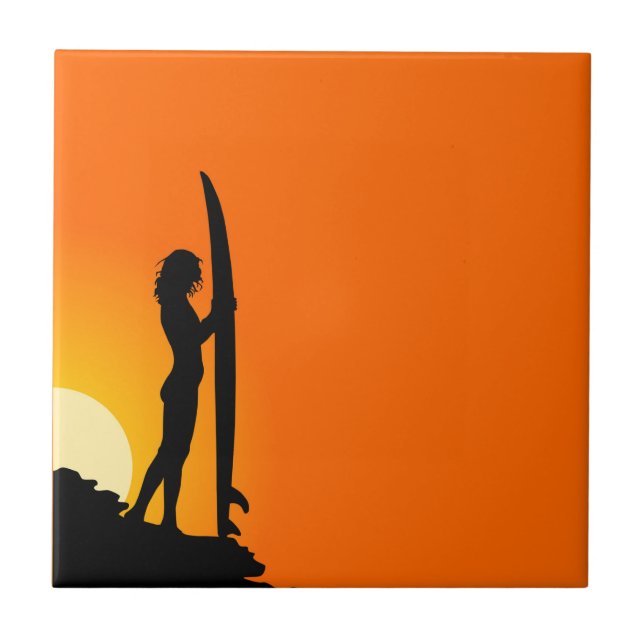 Surfer Girl Tile (Front)