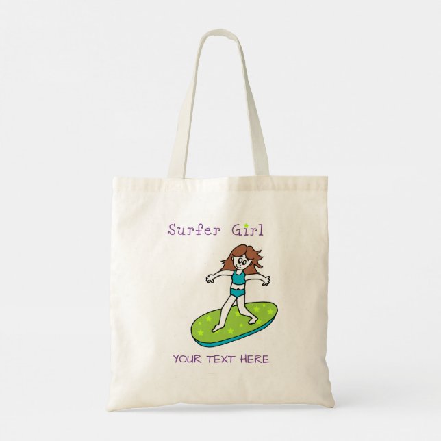 Surfer Girl Tote Bag (Back)