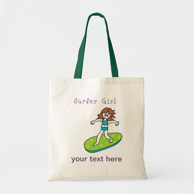 Surfer Girl Tote Bag (Front)
