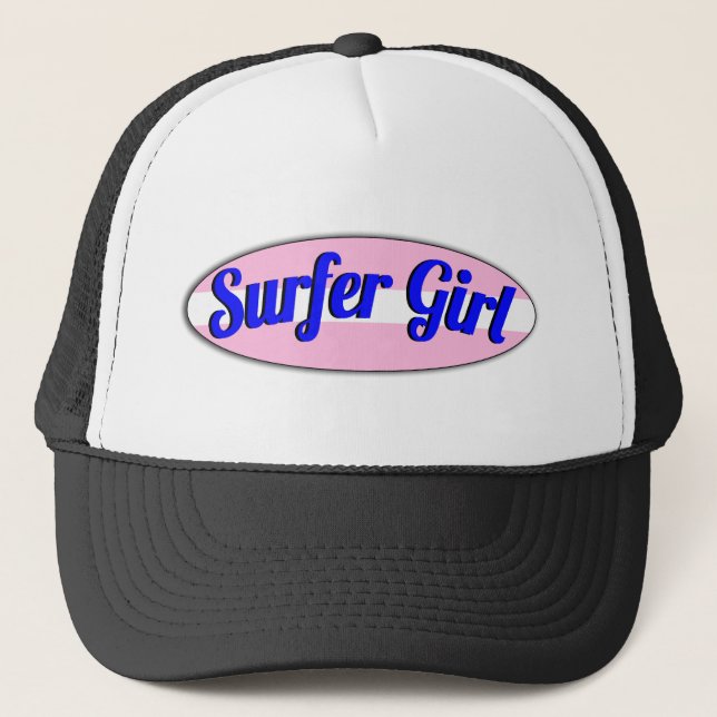 surfer girl trucker hat (Front)