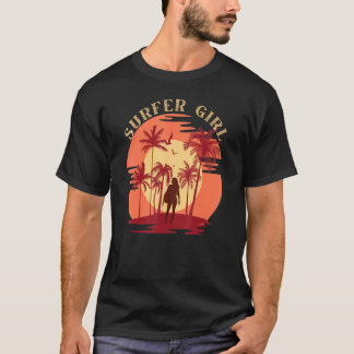 Surfer Girl Vintage Surfer For Mens Womens T-Shirt