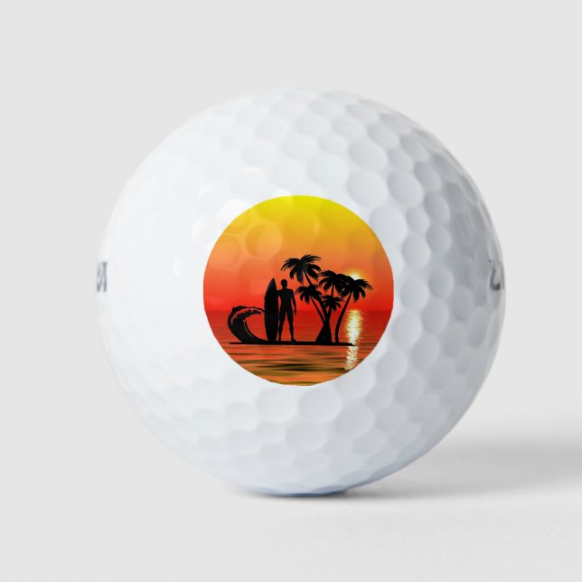 Surfer Golf Balls (Front)