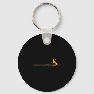 Surfer Graphic Surfboard Vintage Surfing For Surfe Key Ring