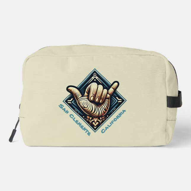 Surfer Hand Symbol- Dopp Kit (Back)