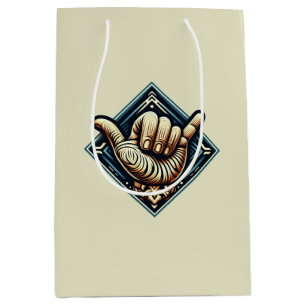 Surfer Hand Symbol Medium Gift Bag