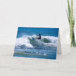 Surfer Happy Birthday Son-in-Law Card<br><div class="desc">Your son-in-law is an awesome dude!</div>