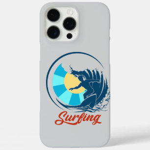 Surfer In Blue iPhone 16 Pro Max Case