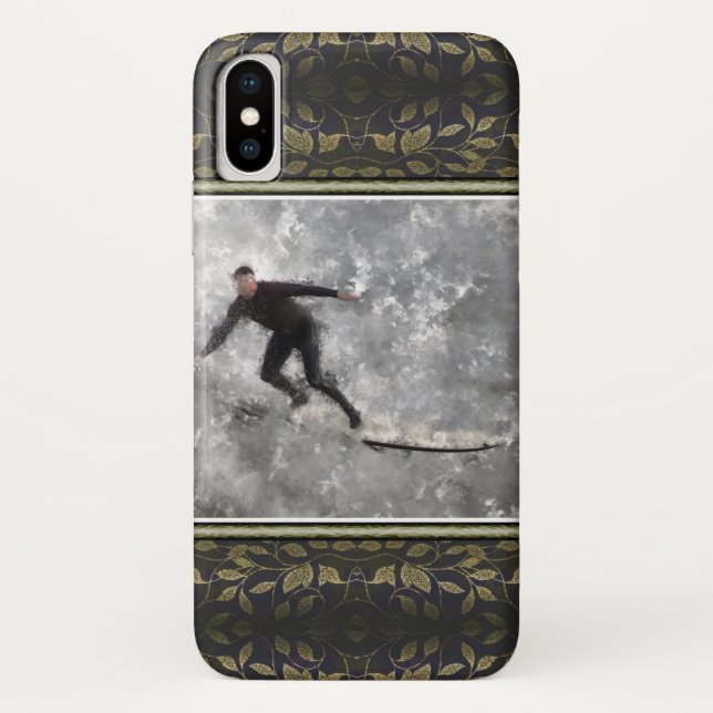 Surfer iPhone X Case (Back)