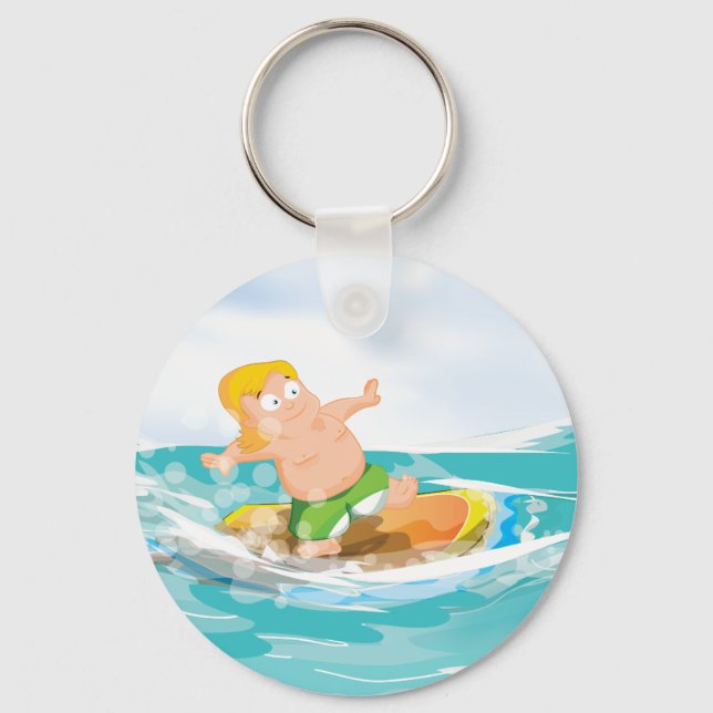 Surfer Key Ring (Front)