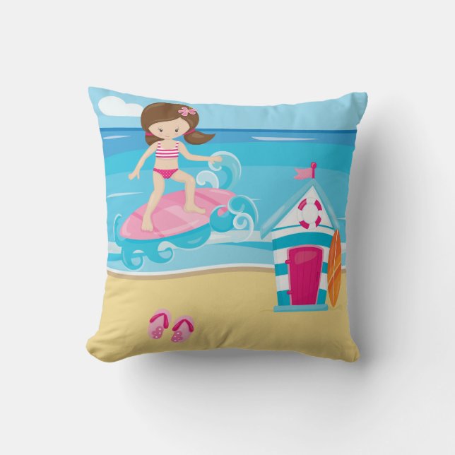 Surfer kids cushion (Front)