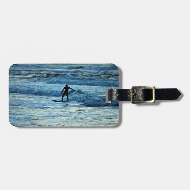 Surfer Luggage Tag (Front Horizontal)