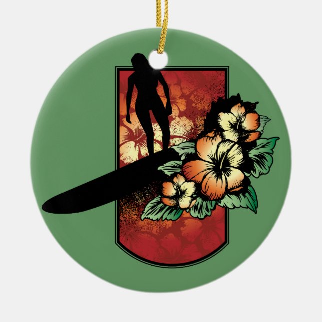 Surfer Ornament (Front)