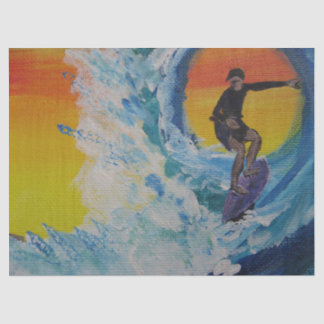 Surfer Painting Large Tissue Paper
