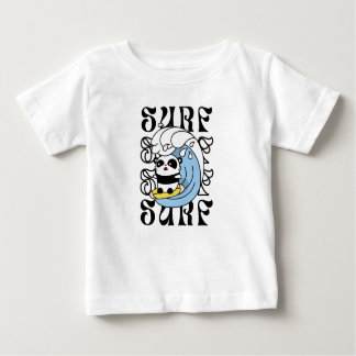 Surfer Panda Baby T-Shirt