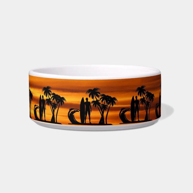 Surfer Pet Bowl (Front)