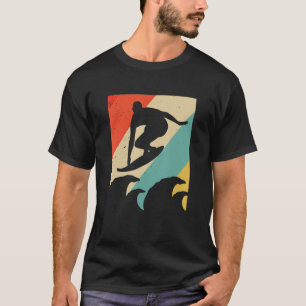 Surfer Riding Waves Vintage Surfing T-Shirt