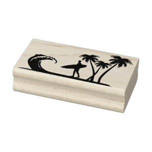 Surfer Rubber Stamp