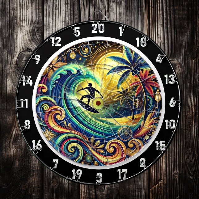 Surfer’s Paradise Tropical Room Artwork Dartboard (Creator Uploaded)