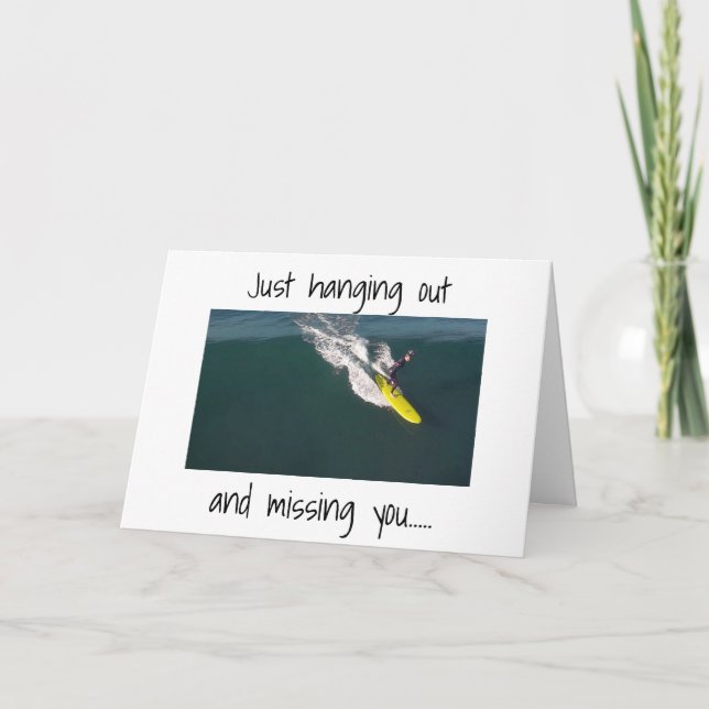 **SURFER** SENDS COOL ***BIRTHDAY MESSAGE**** CARD (Front)