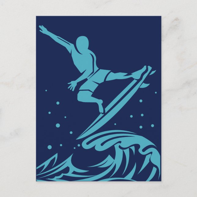 Surfer Silhouette postcard (Front)