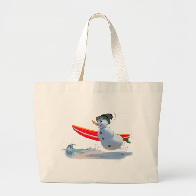 sUrFeR sNoWmAn Large Tote Bag (Front)