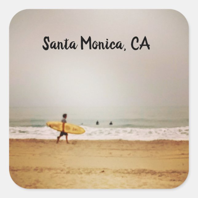 Surfer Square Sticker (Front)