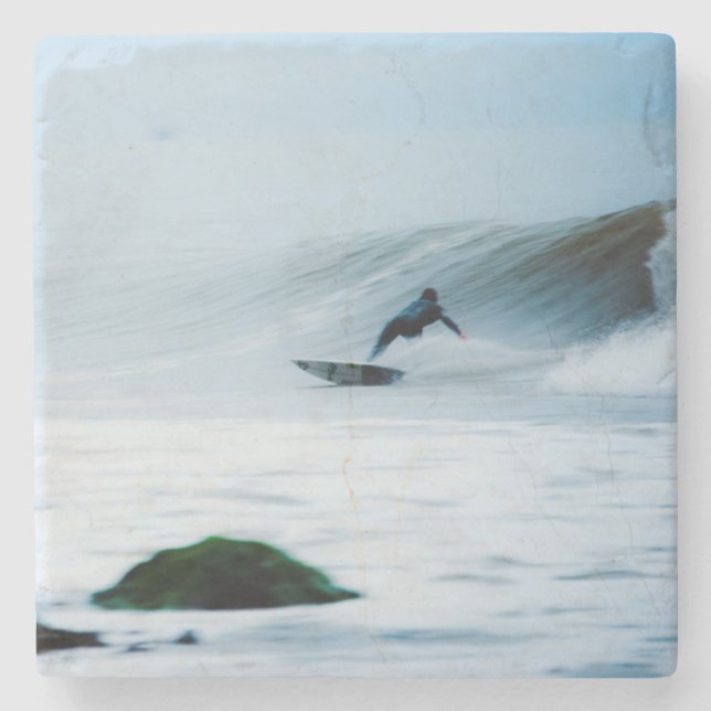 Surfer Stone Coaster (Front)