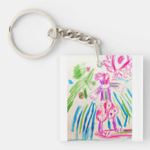 Surfer summer  key ring