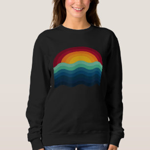 Surfer Surfboard Sunset Surf Surfing Wakeboard Wav Sweatshirt