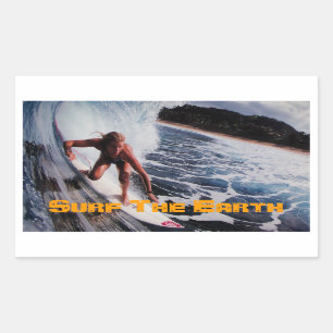 Surfer Surfing Girl Surfing Sticker Decal Art