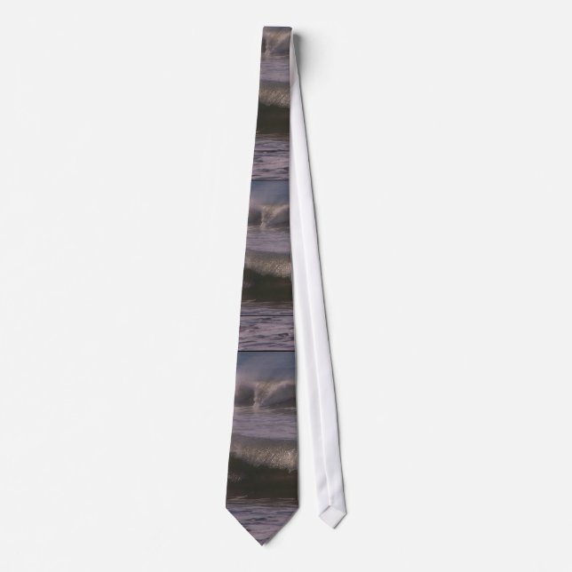 Surfer Surfing Ocean Beach Waves Sea California Tie (Front)