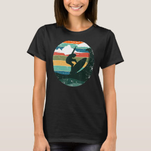 Surfer Surfing Ride Wave Vintage Retro Beach Summe T-Shirt