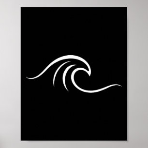 Surfer Surfing Wave Beach For Surfer Boy Girl Dude Poster