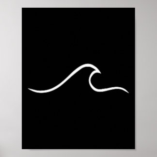 Surfer Surfing Wave Beach For Surfer Boy Girl Dude Poster