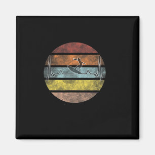 Surfer Surfing Wave Wing Foiling Surf Surfing Hear Magnet