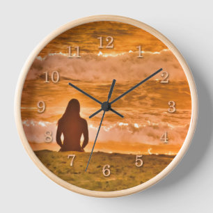 SURFER SWAMI CIRCLE CLOCK