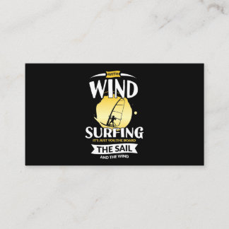 Surfer The Sail And The Wind Business Card