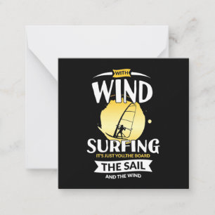 Surfer The Sail And The Wind Card